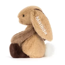Jellycat Personalised Bashful Patchwork Brown Bunny Original< All Soft Toys|Bashful Bunnies