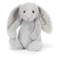 Jellycat Personalised Bashful Shimmer Bunny Medium< All Soft Toys|Bashful Bunnies
