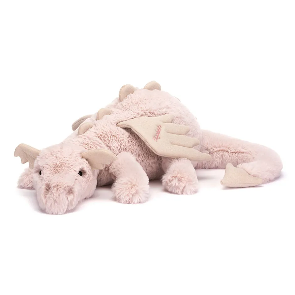 Jellycat Personalised Rose Dragon Huge< All Soft Toys|View All