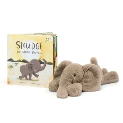 Jellycat Smudge the Littlest Elephant Book and Smudge Elephant Medium< All Soft Toys|View All