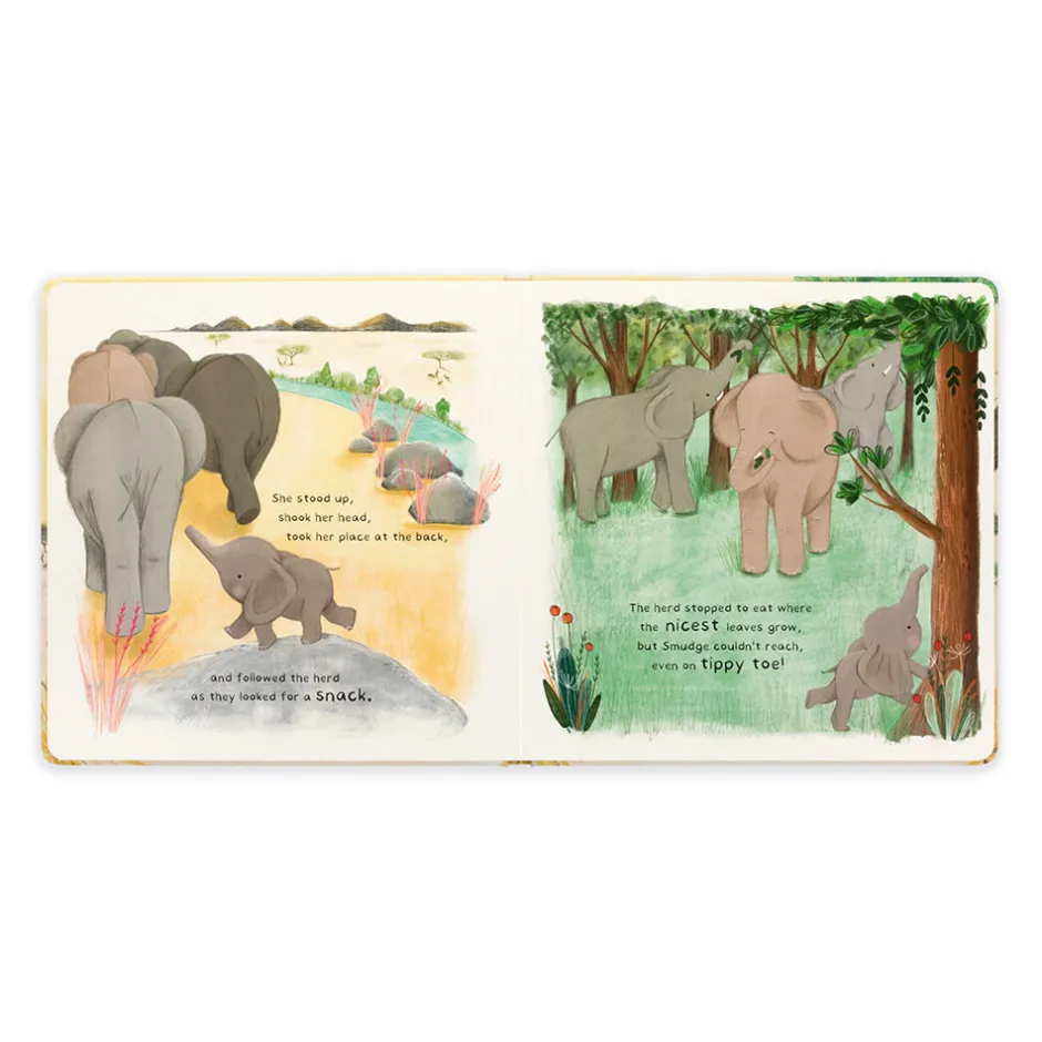 Jellycat Smudge the Littlest Elephant Book and Smudge Elephant Medium< All Soft Toys|View All