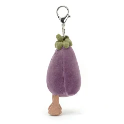 Jellycat Vivacious Vegetable Aubergine Bag Charm< Best Sellers|Food & Drink