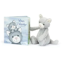 Jellycat When I Wonder Book and Bashful Grey Kitty Medium< All Soft Toys|View All